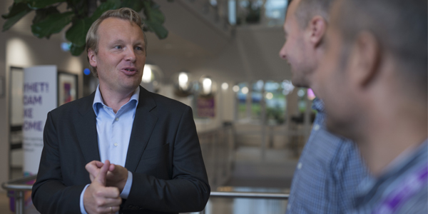 Leder for bedriftsmarkedet i Telia Norge, Jon Christian Hillestad. Foto: Telia.