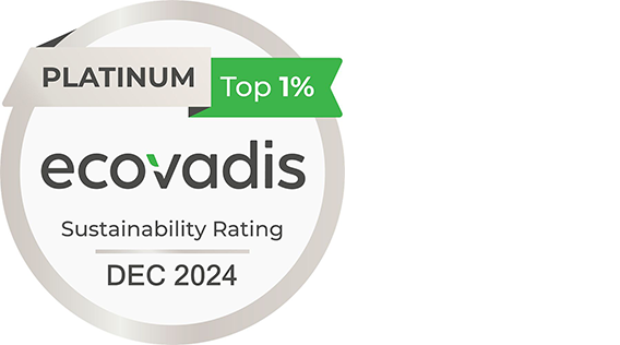 Ecovadis platinum logo, 2024