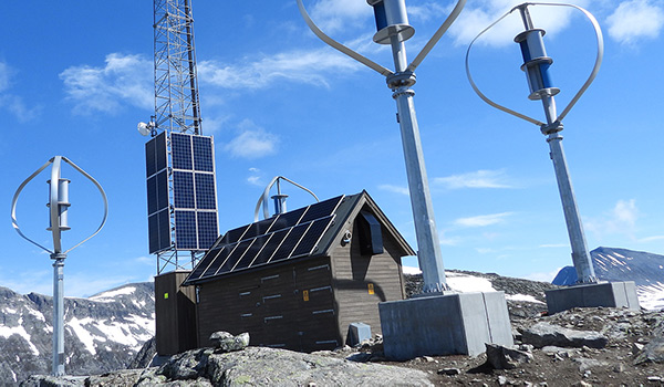 Telias grønne basestasjon på Trollstigen